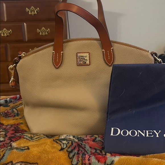 Dooney & Bourke Handbags - Dooney & Bourke Beige Leather Satchel new